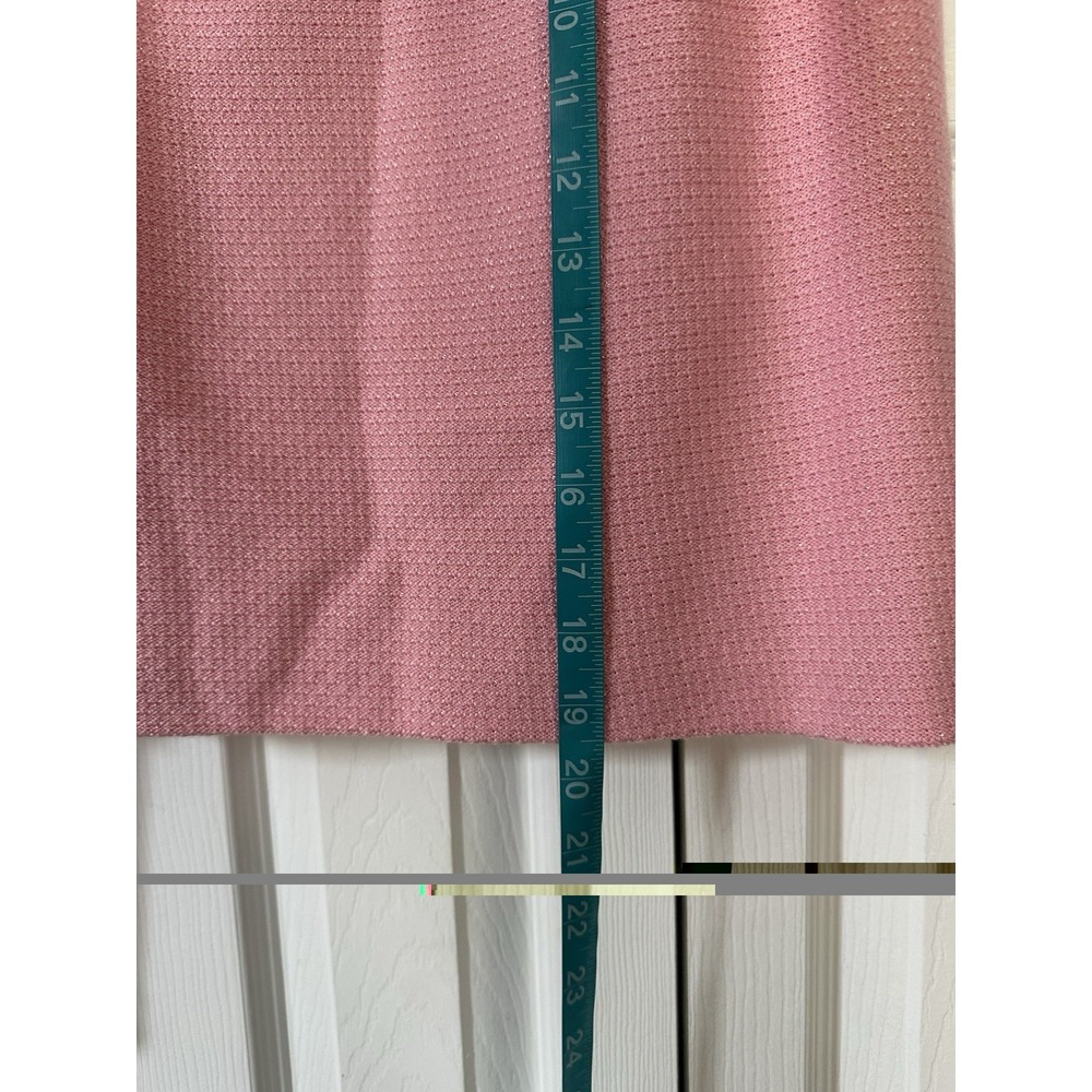 St. John TEXTURED KNIT 2pc SUIT JACKET+SKIRT Sz 6 PALE PINK CHIC - Picture 12 of 16